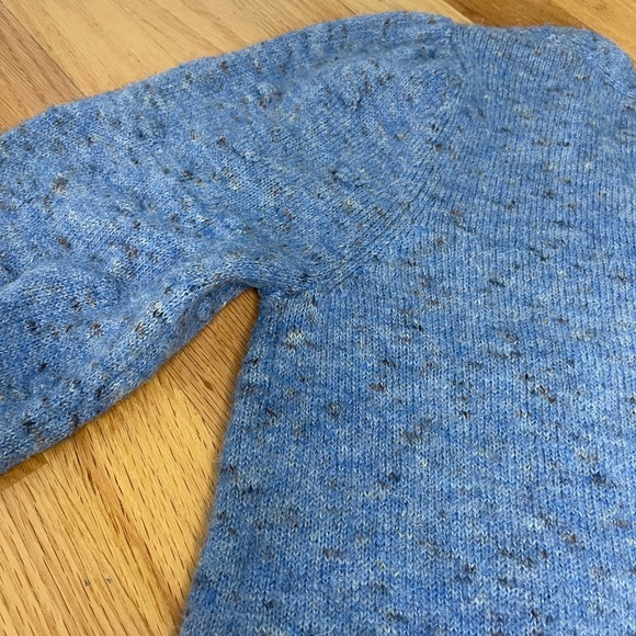 Knit Heartloom blue button up cardigan sweater - Picture 8 of 9